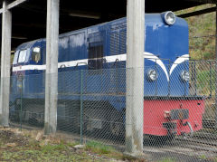 
CP Alsthom Bo-Bo '069004' at Regua station, April 2012